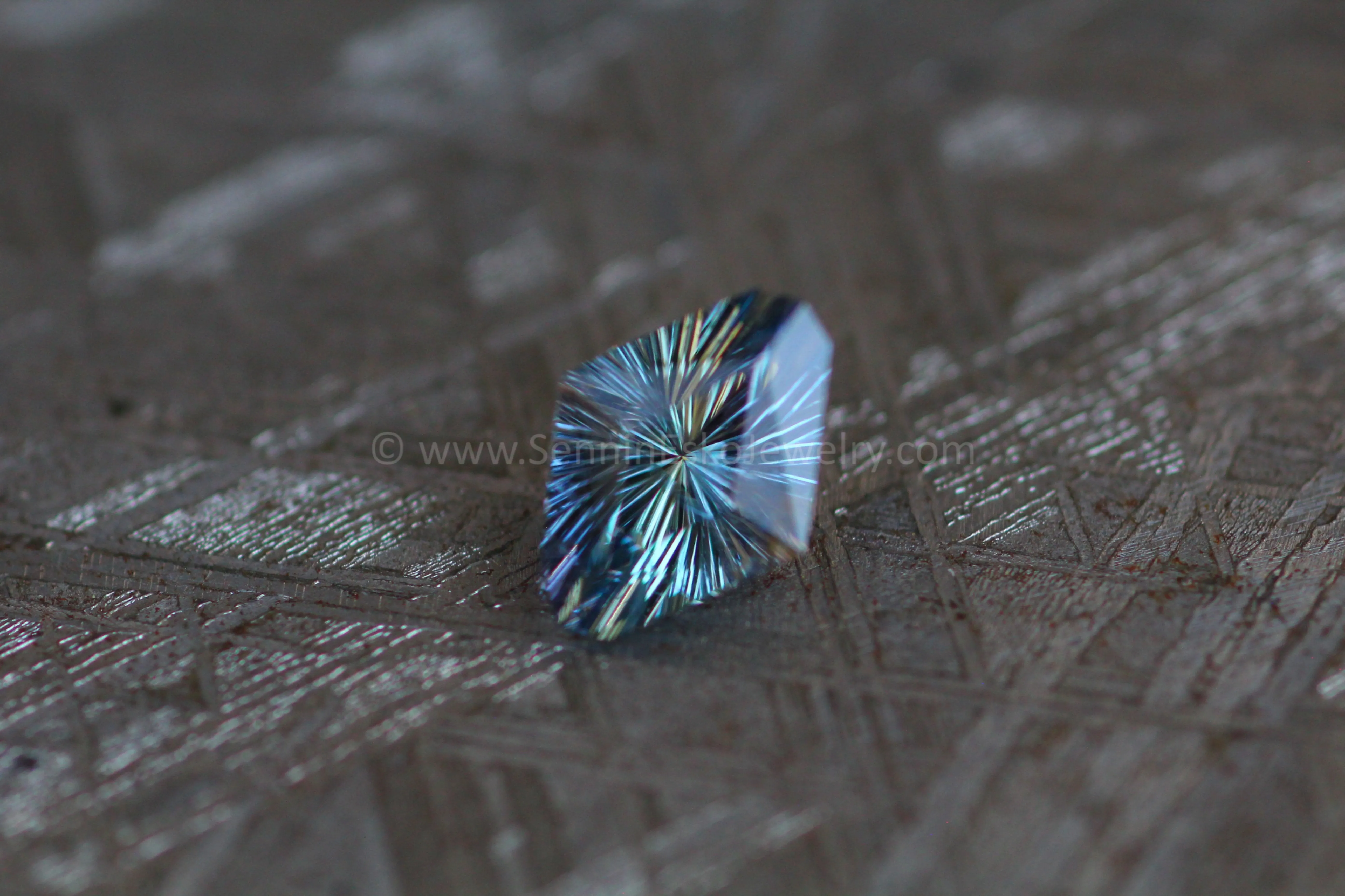 1 ct Peacock Umba Sapphire Octagon -  8.8x3.7mm, Fantasy Cut