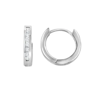 14KW 14RD0.32CT EARRING HUGGIES (102DE1147)