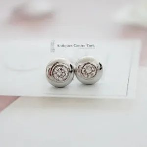 18ct White Gold Diamond Earrings 0.50ct