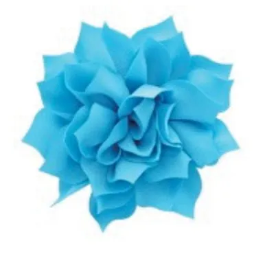 4" Fabric Flower (12 colors)