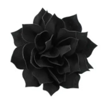 4" Fabric Flower (12 colors)