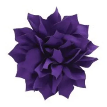 4" Fabric Flower (12 colors)