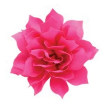 4" Fabric Flower (12 colors)