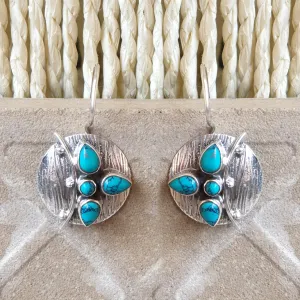 925 Silver Turquoise Earrings