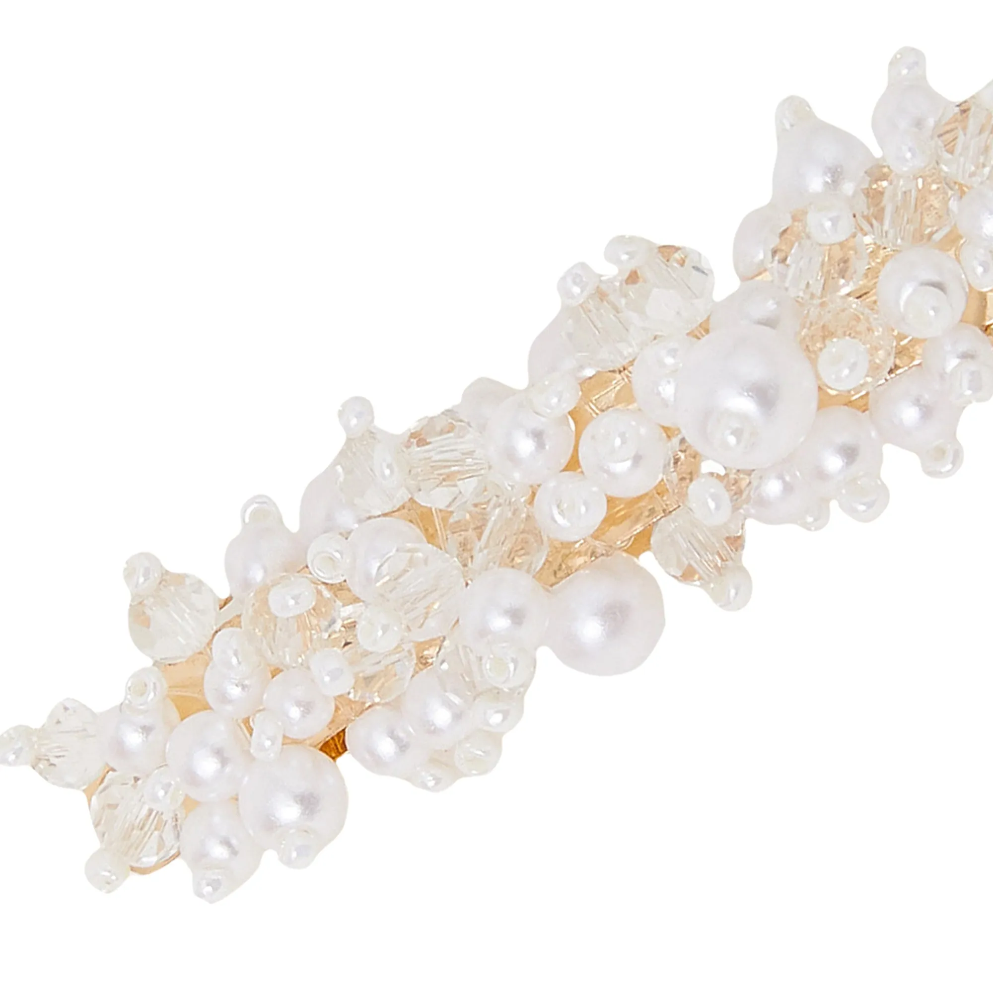 Accessorize London Pearl Beaded Barrette Clip