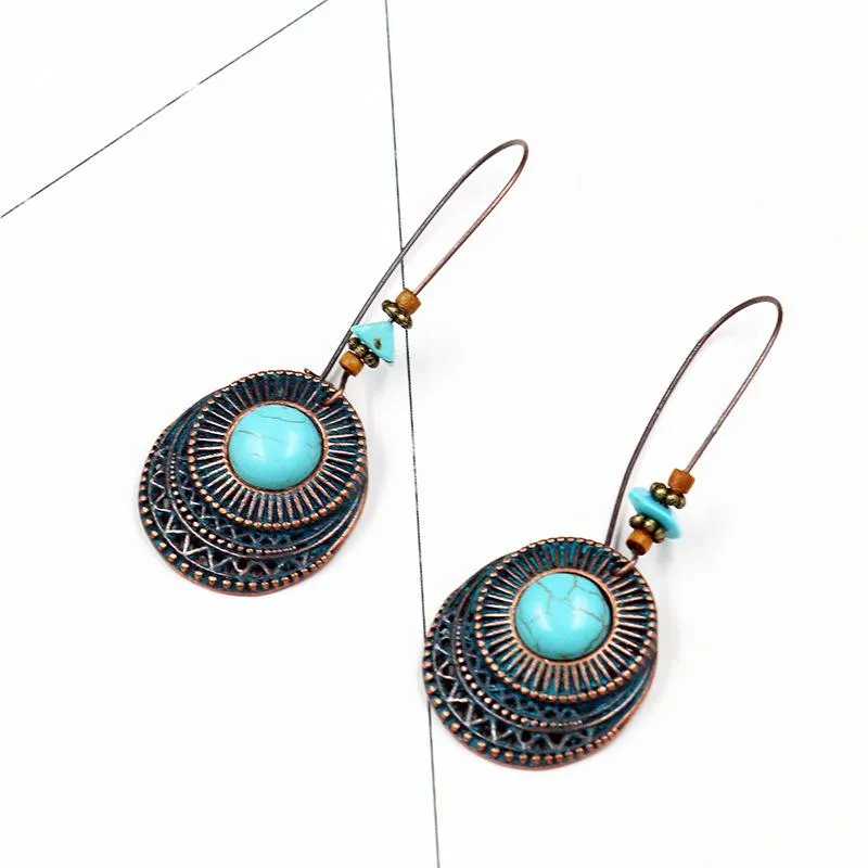 Alloy Vintage Turquoise Earrings