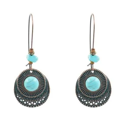 Alloy Vintage Turquoise Earrings