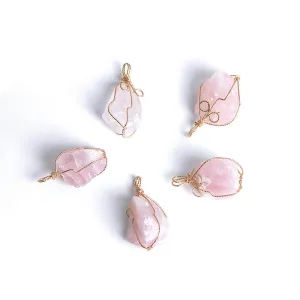 Ancient Infusions Rose Quartz Harmony Pendant: Embrace Self-Love and Inner Serenity