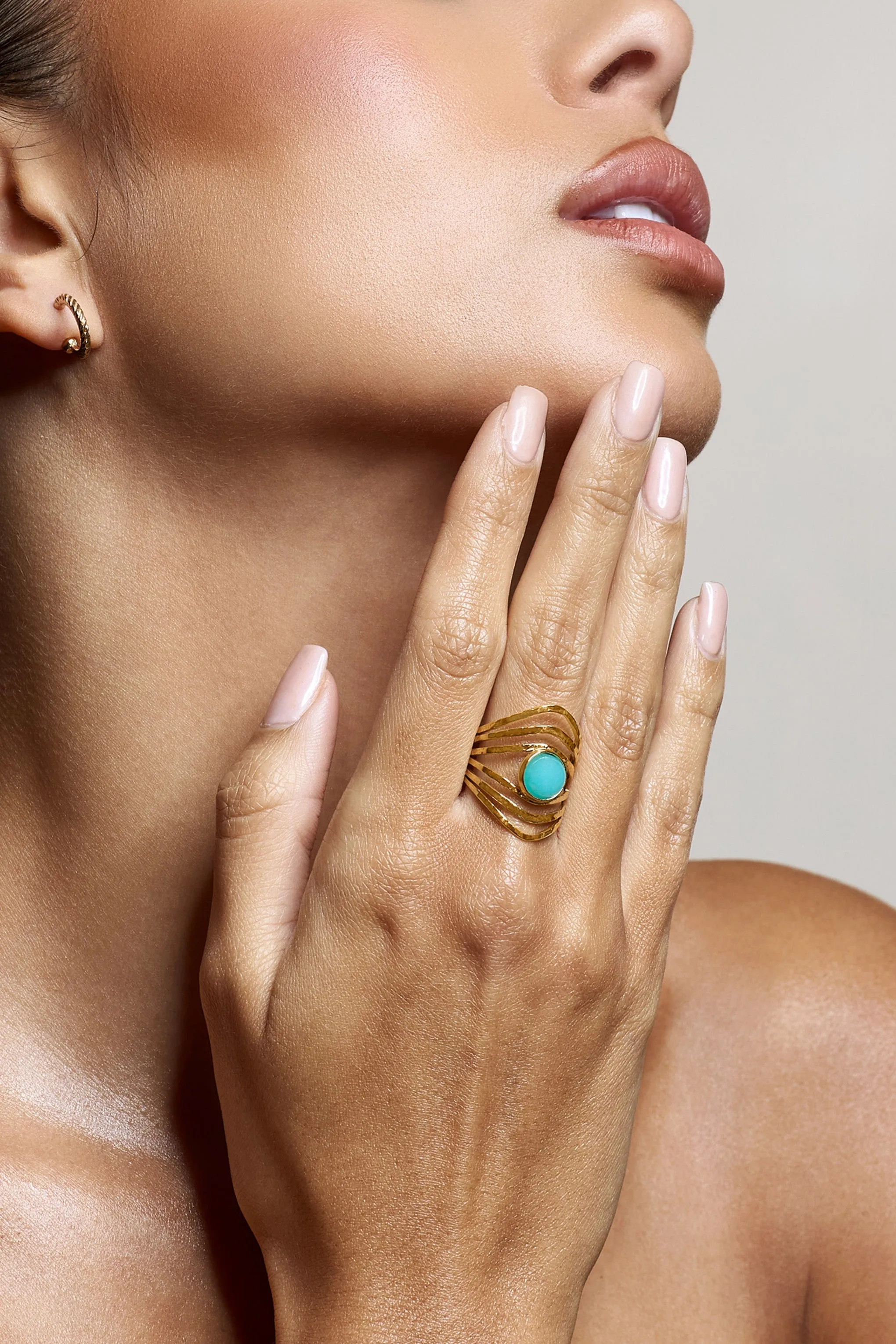 Antila | Turquoise Stacked Adjustable Ring