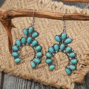 Artificial Turquoise Drop Earrings