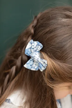 Barrette - Bleu Tissu Liberty