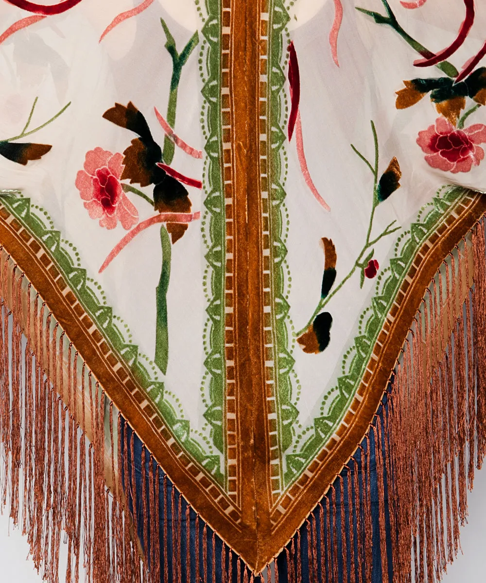 BIRD OF PARADISE KIMONO IN ECRU