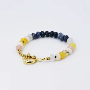 Brooke Bracelet Navy and Gold I44