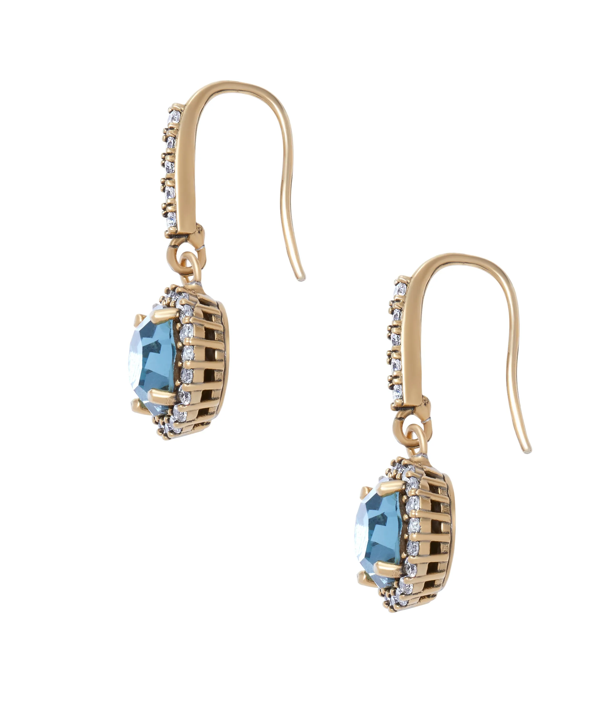 Cece Drop Earrings in Smoked Sapphire