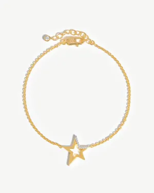 Celestial Pave Star Bracelet | 18k Gold Vermeil/Cubic Zirconia