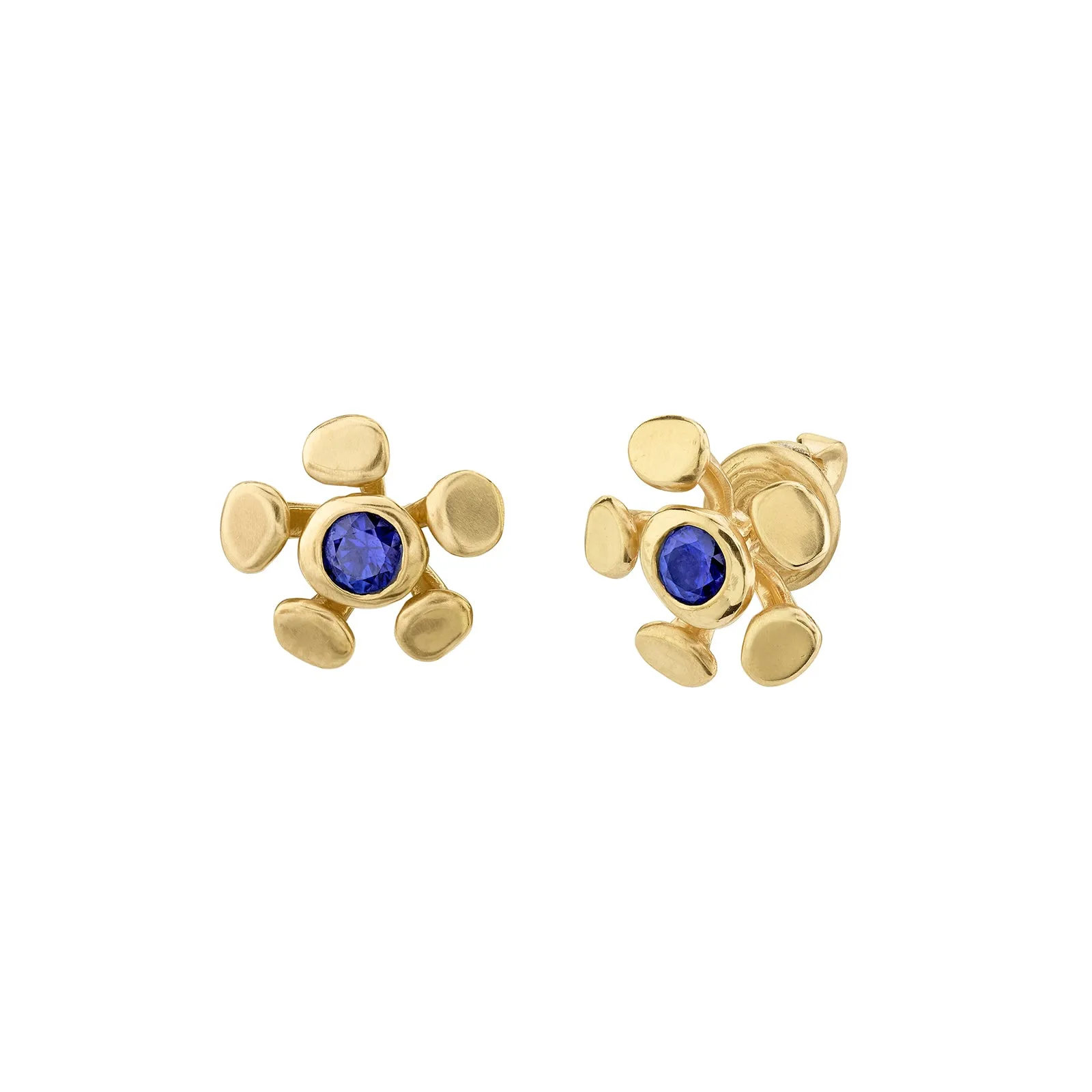 Chrona Studs - Blue Sapphire