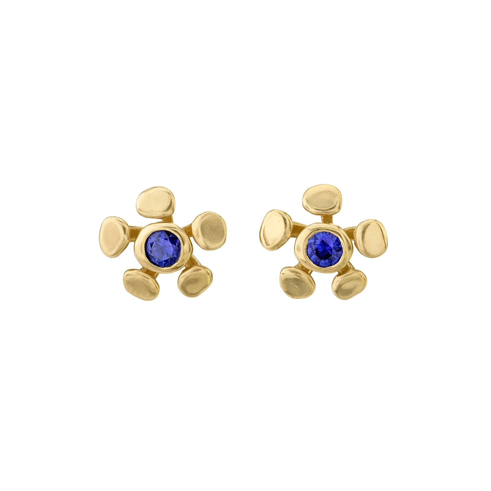 Chrona Studs - Blue Sapphire