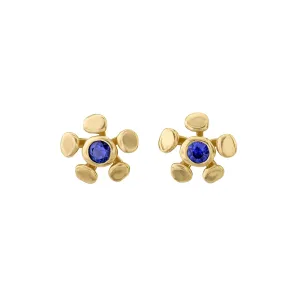 Chrona Studs - Blue Sapphire