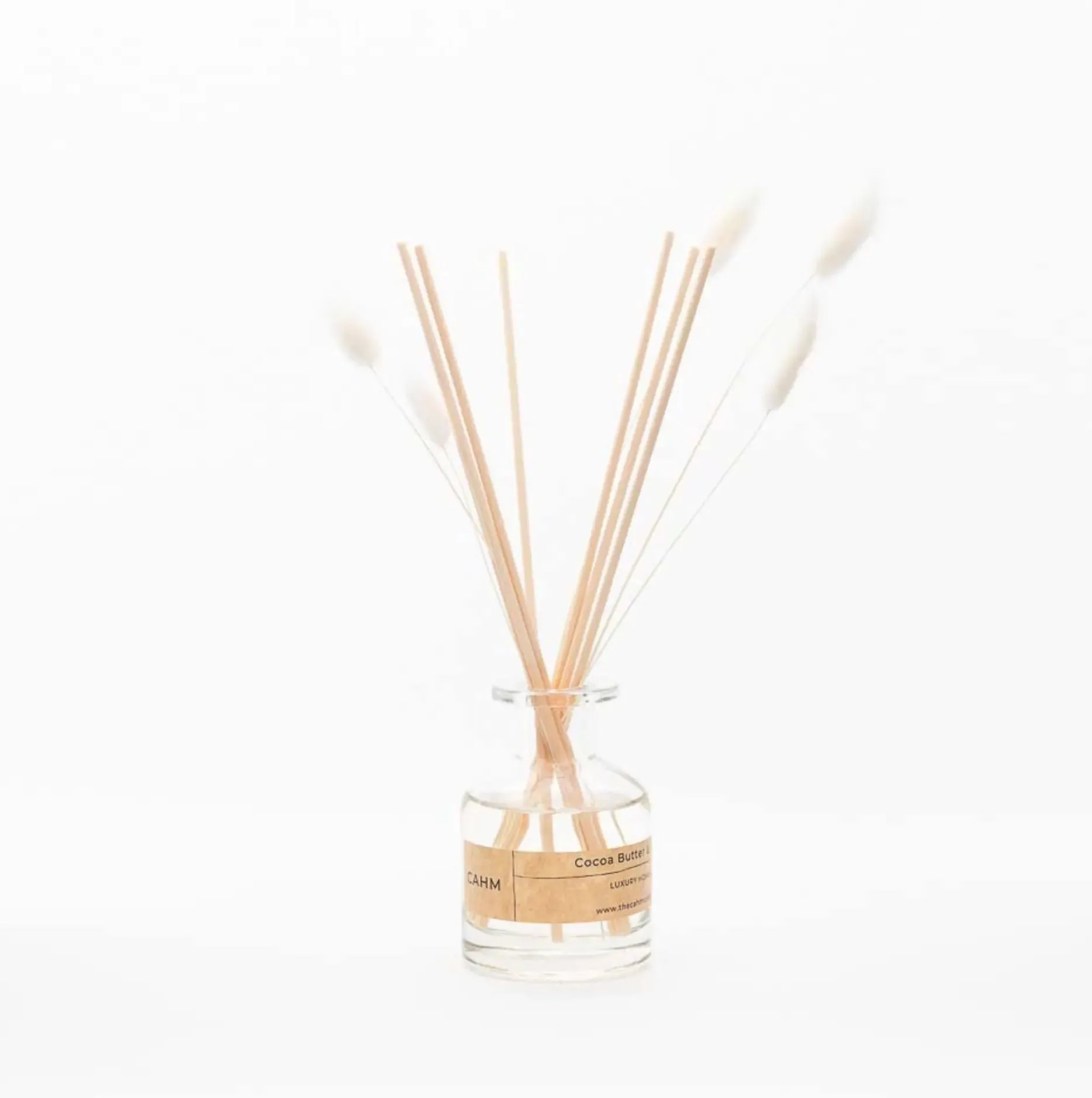 Cocoa Butter & Vanilla Reed Diffuser - Clear