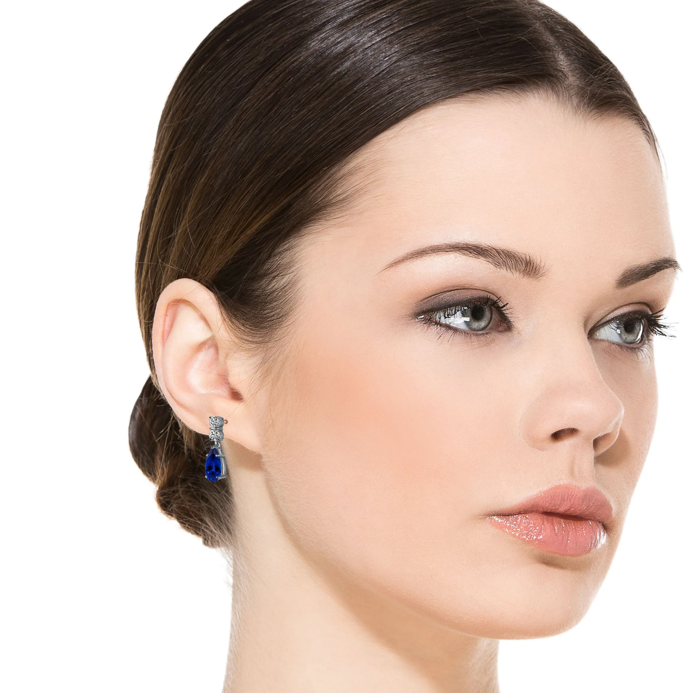 Constance Double Vertical Teardrop Earrings