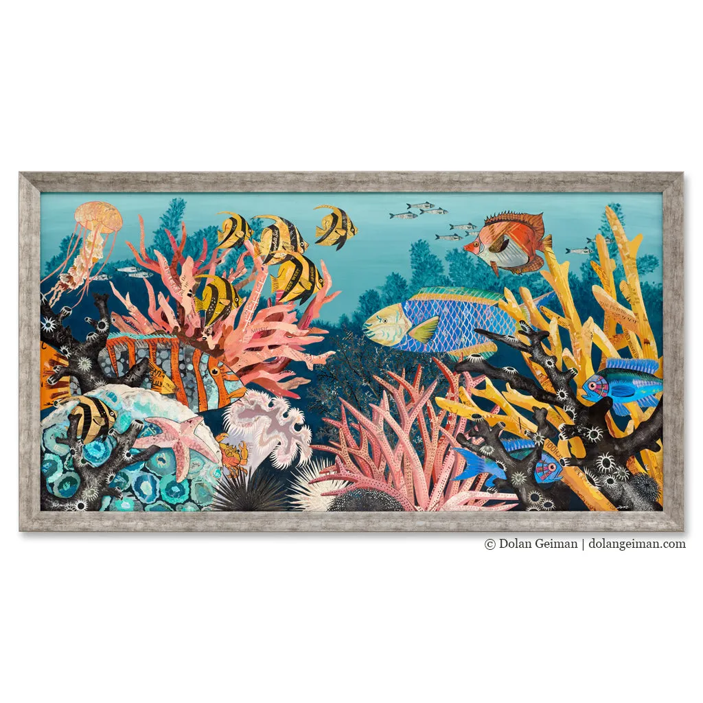 CORAL REEF (2023 EDITION) original paper collage