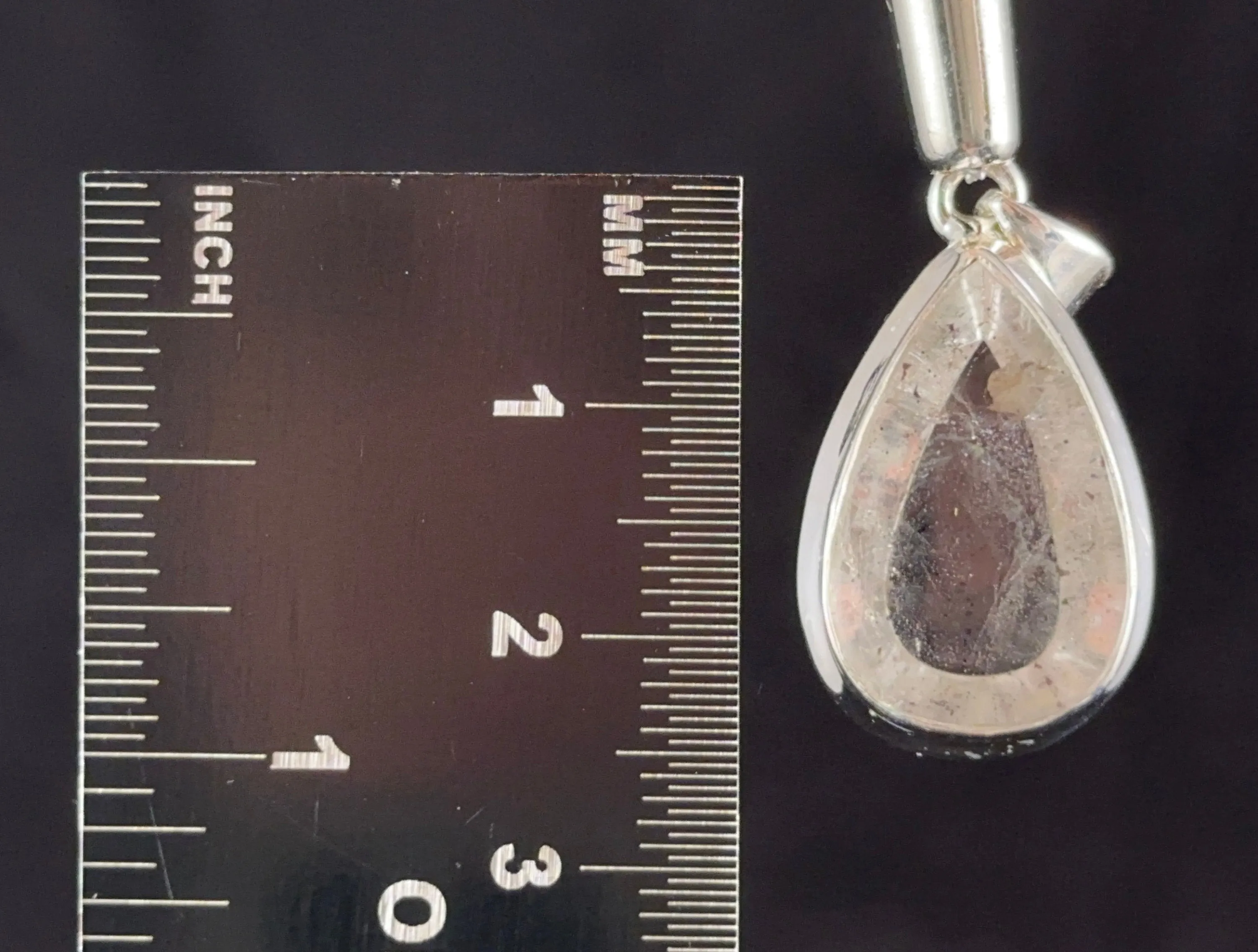 COVELLITE Pink Fire Quartz Crystal Pendant - Fine Jewelry, Healing Crystals and Stones, 54274