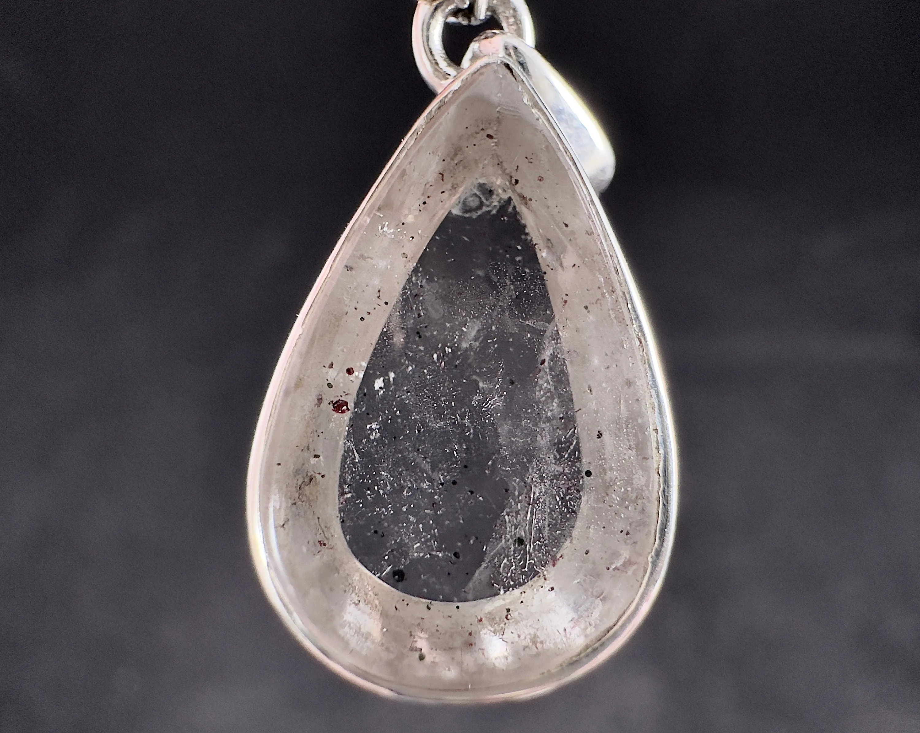 COVELLITE Pink Fire Quartz Crystal Pendant - Fine Jewelry, Healing Crystals and Stones, 54295