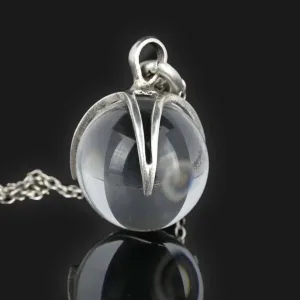 Deposit Large Pools of Light Art Deco Rock Crystal Necklace