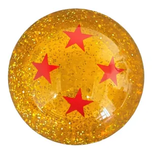 Dragon Ball Z Amber Glitter With 4 Red Stars Brake Knob