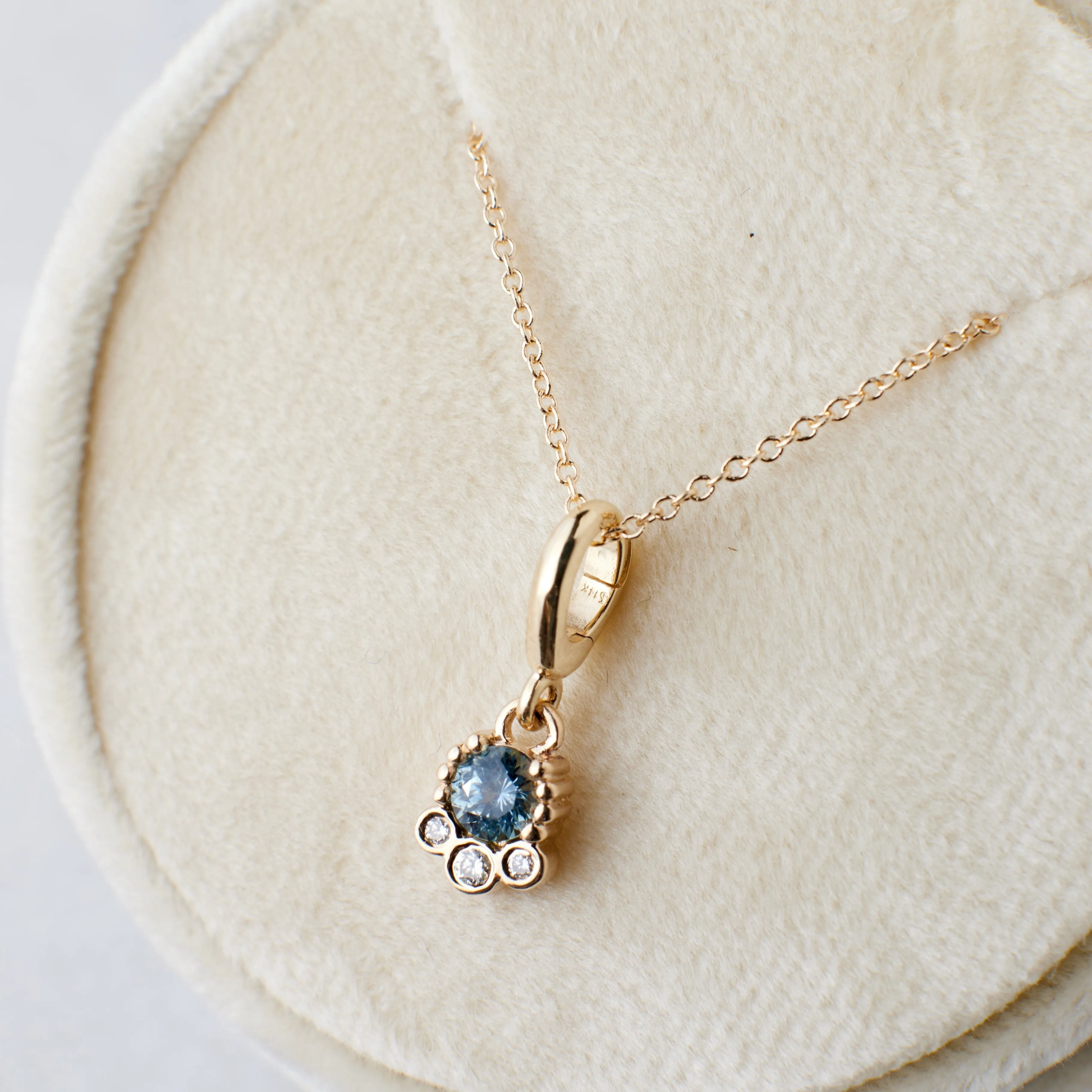 Finley Charm - Sky Blue Montana Sapphire