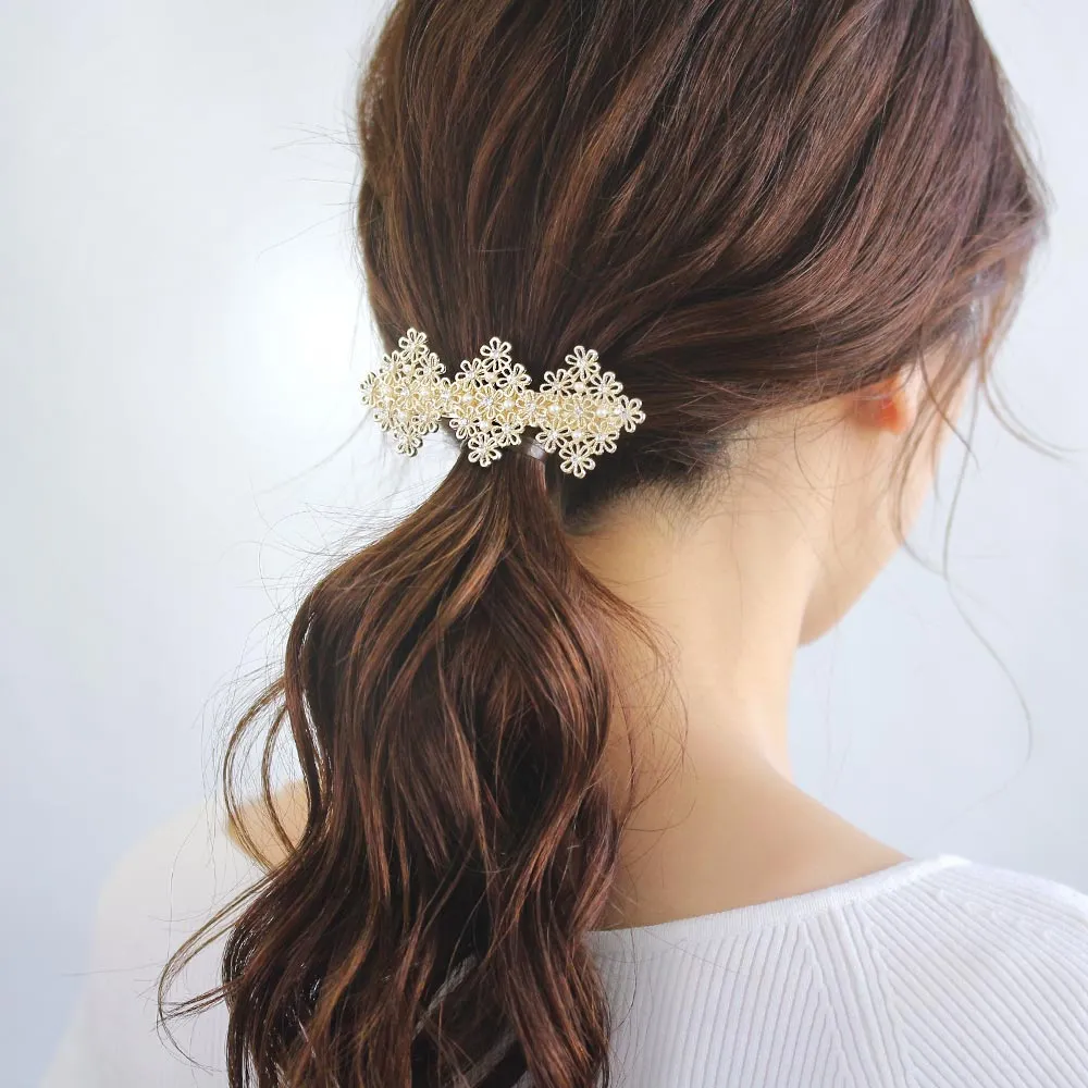 Floral Race Hair Barrette