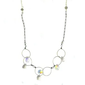 Galaxy Gunmetal Necklace NR3056 by Vannucci