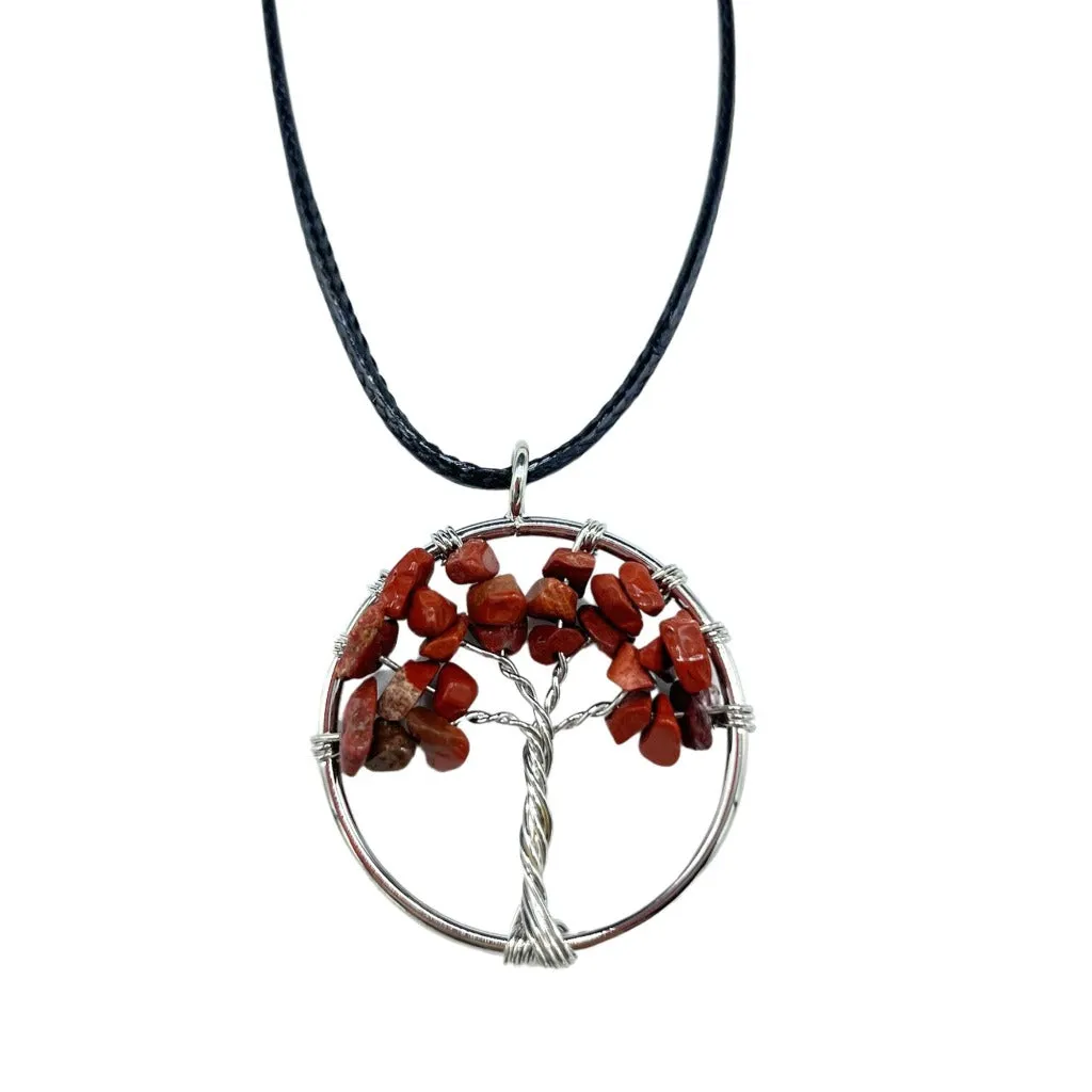 Gemstone Necklace Pendants - Tree of Life Jewellery - Spiritual Gifts