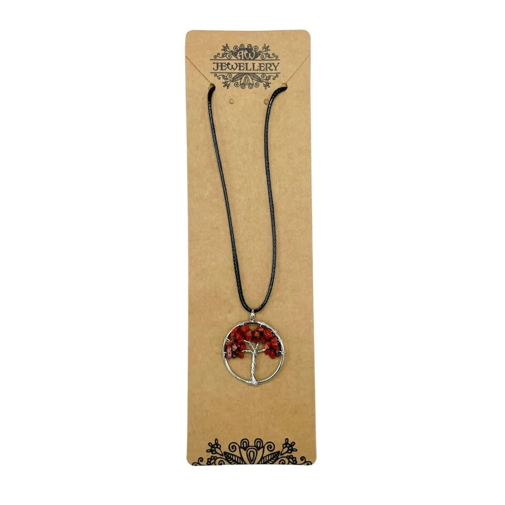 Gemstone Necklace Pendants - Tree of Life Jewellery - Spiritual Gifts