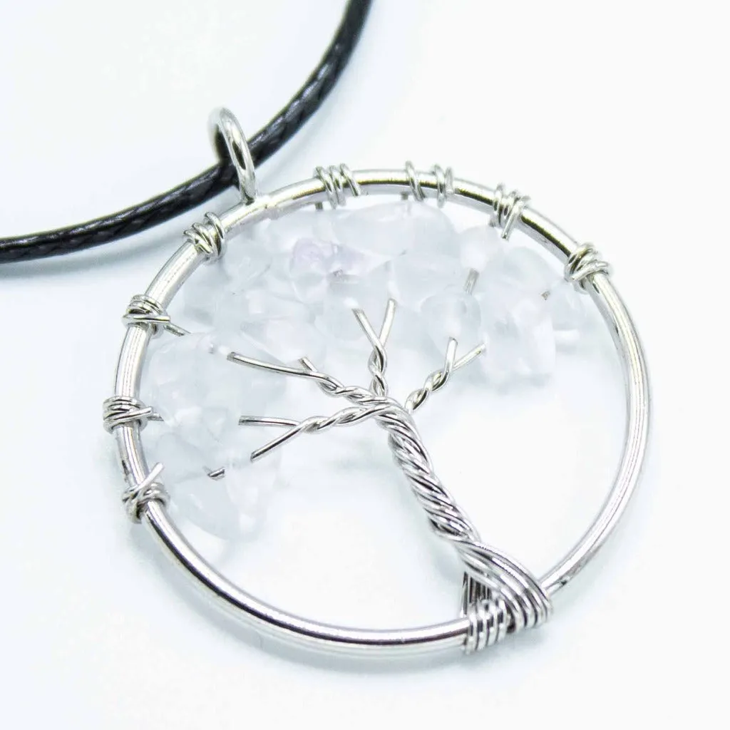 Gemstone Necklace Pendants - Tree of Life Jewellery - Spiritual Gifts