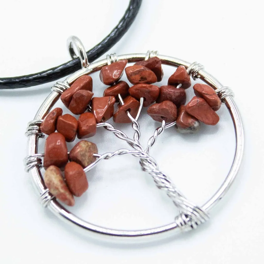 Gemstone Necklace Pendants - Tree of Life Jewellery - Spiritual Gifts