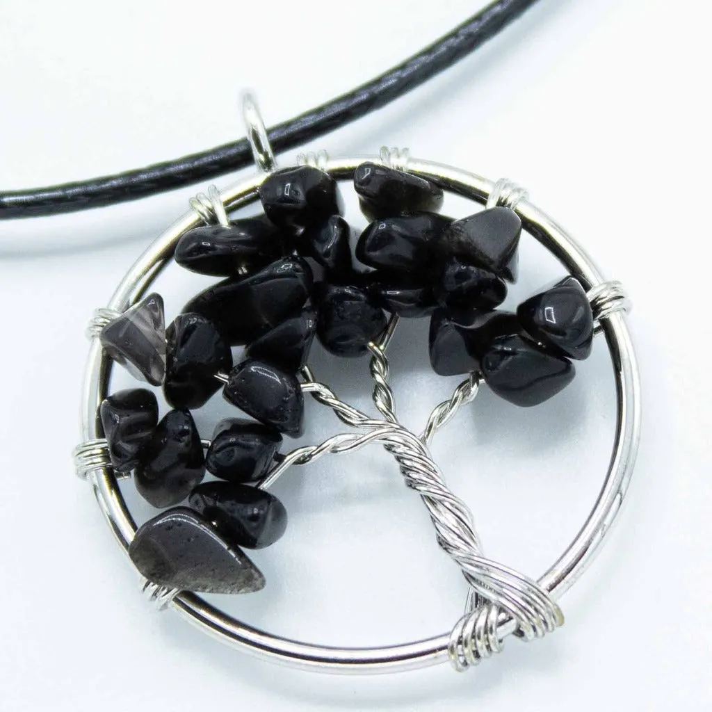 Gemstone Necklace Pendants - Tree of Life Jewellery - Spiritual Gifts