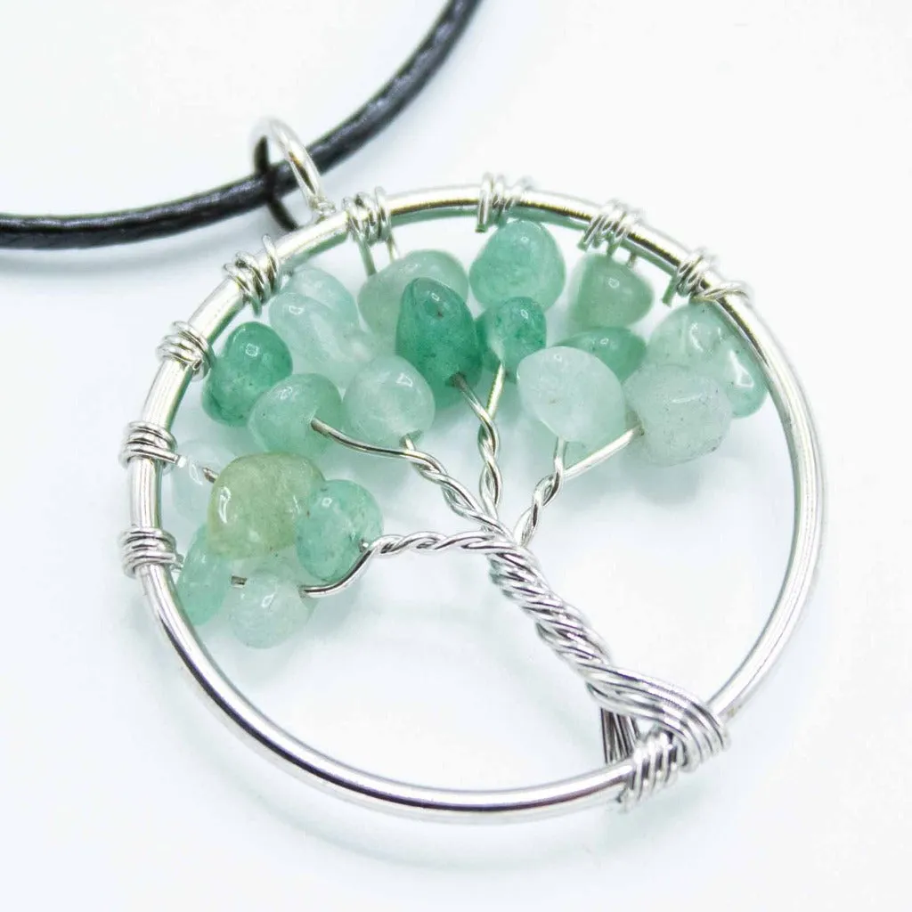 Gemstone Necklace Pendants - Tree of Life Jewellery - Spiritual Gifts