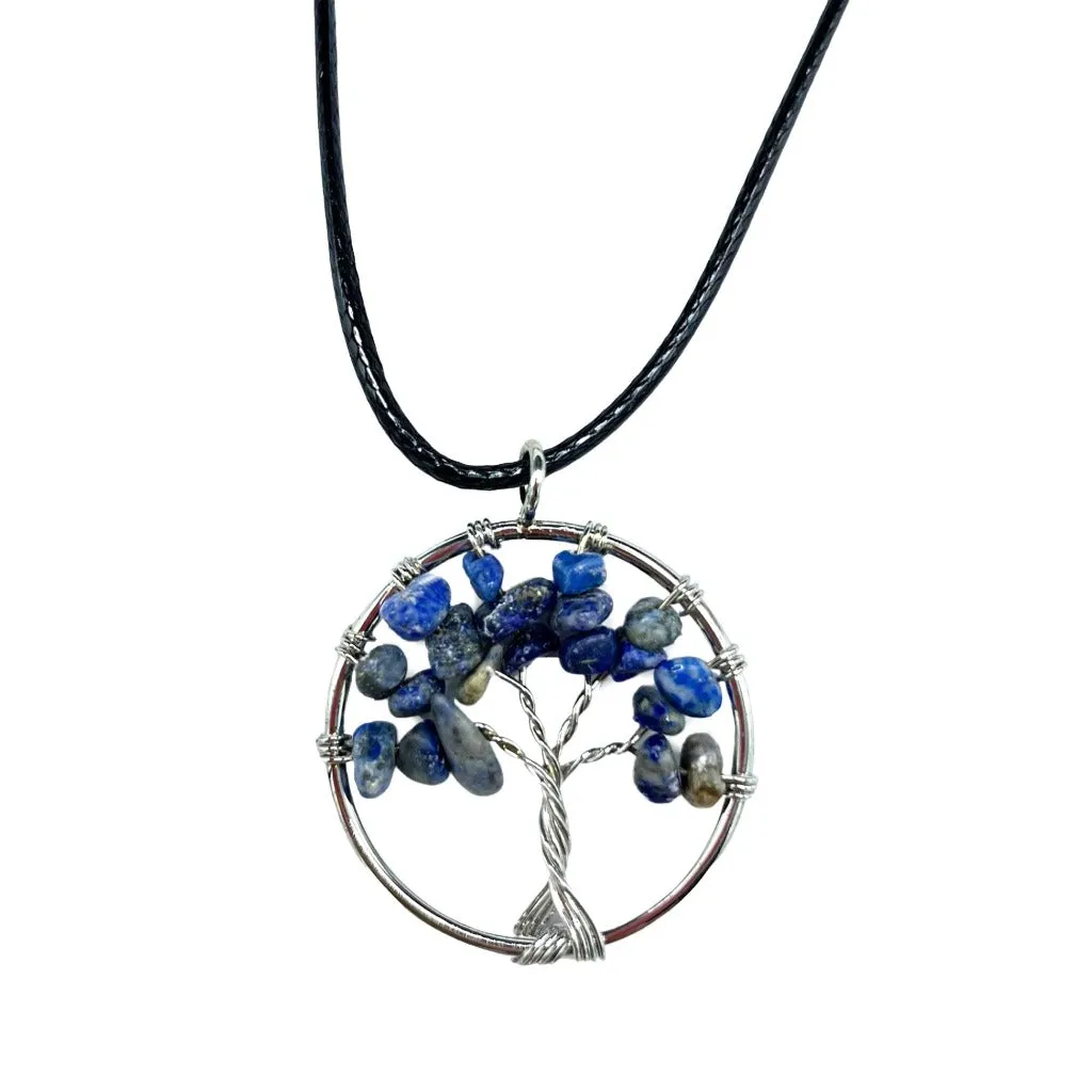 Gemstone Necklace Pendants - Tree of Life Jewellery - Spiritual Gifts