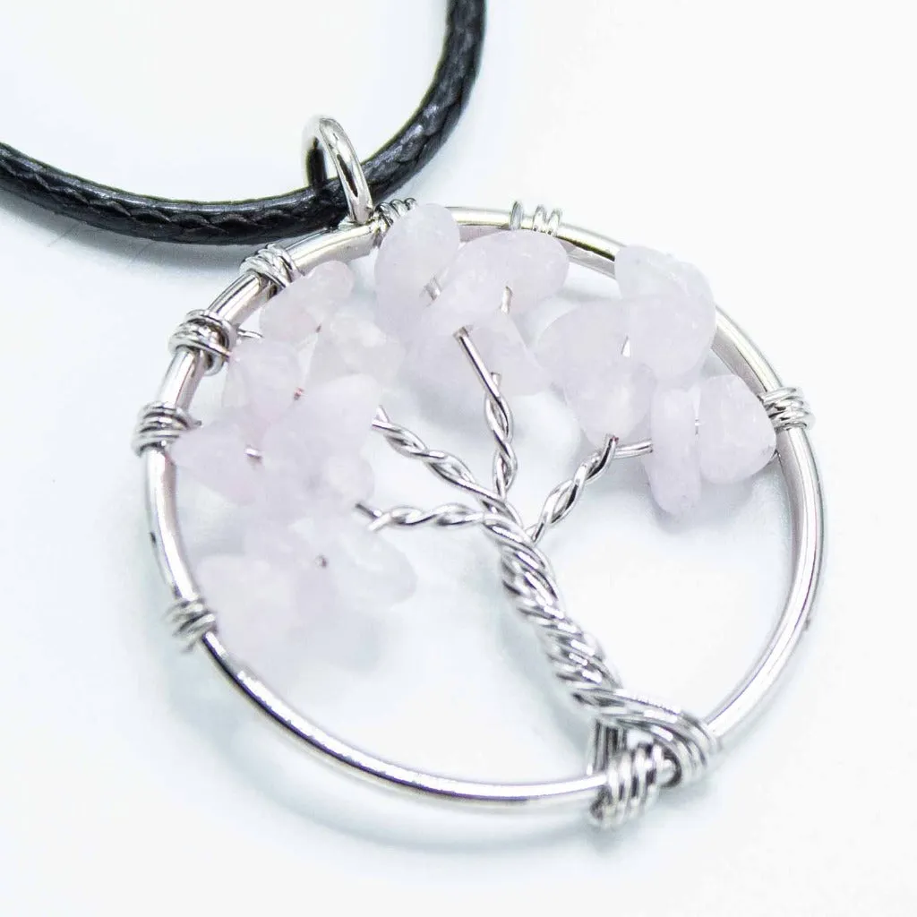 Gemstone Necklace Pendants - Tree of Life Jewellery - Spiritual Gifts