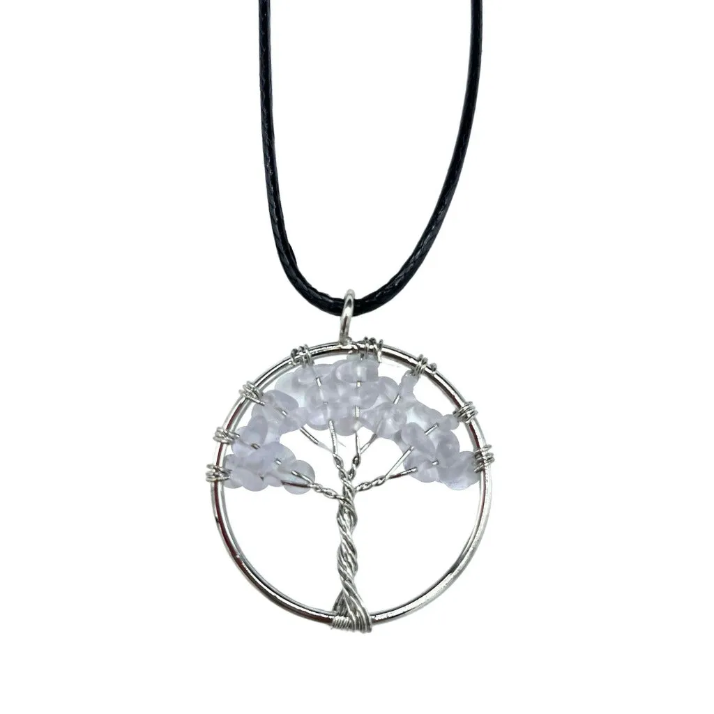 Gemstone Necklace Pendants - Tree of Life Jewellery - Spiritual Gifts