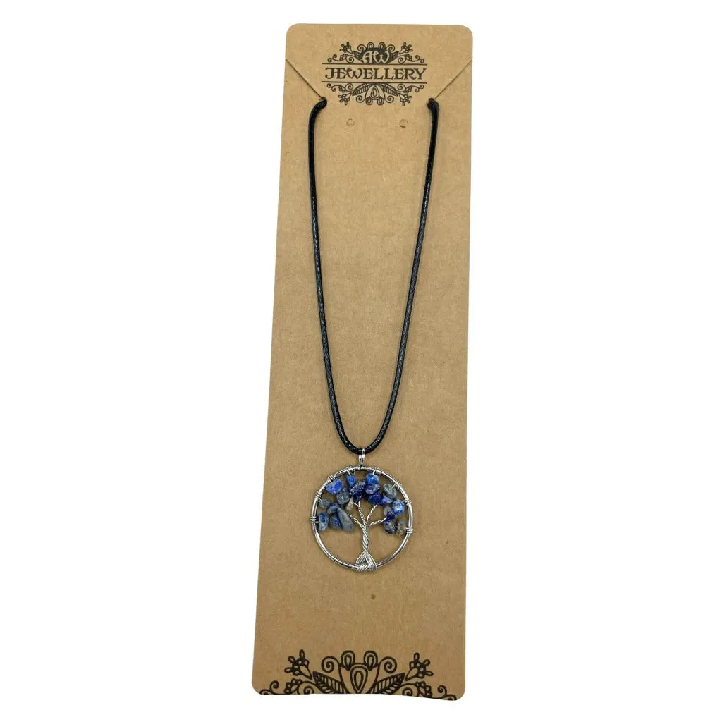 Gemstone Necklace Pendants - Tree of Life Jewellery - Spiritual Gifts