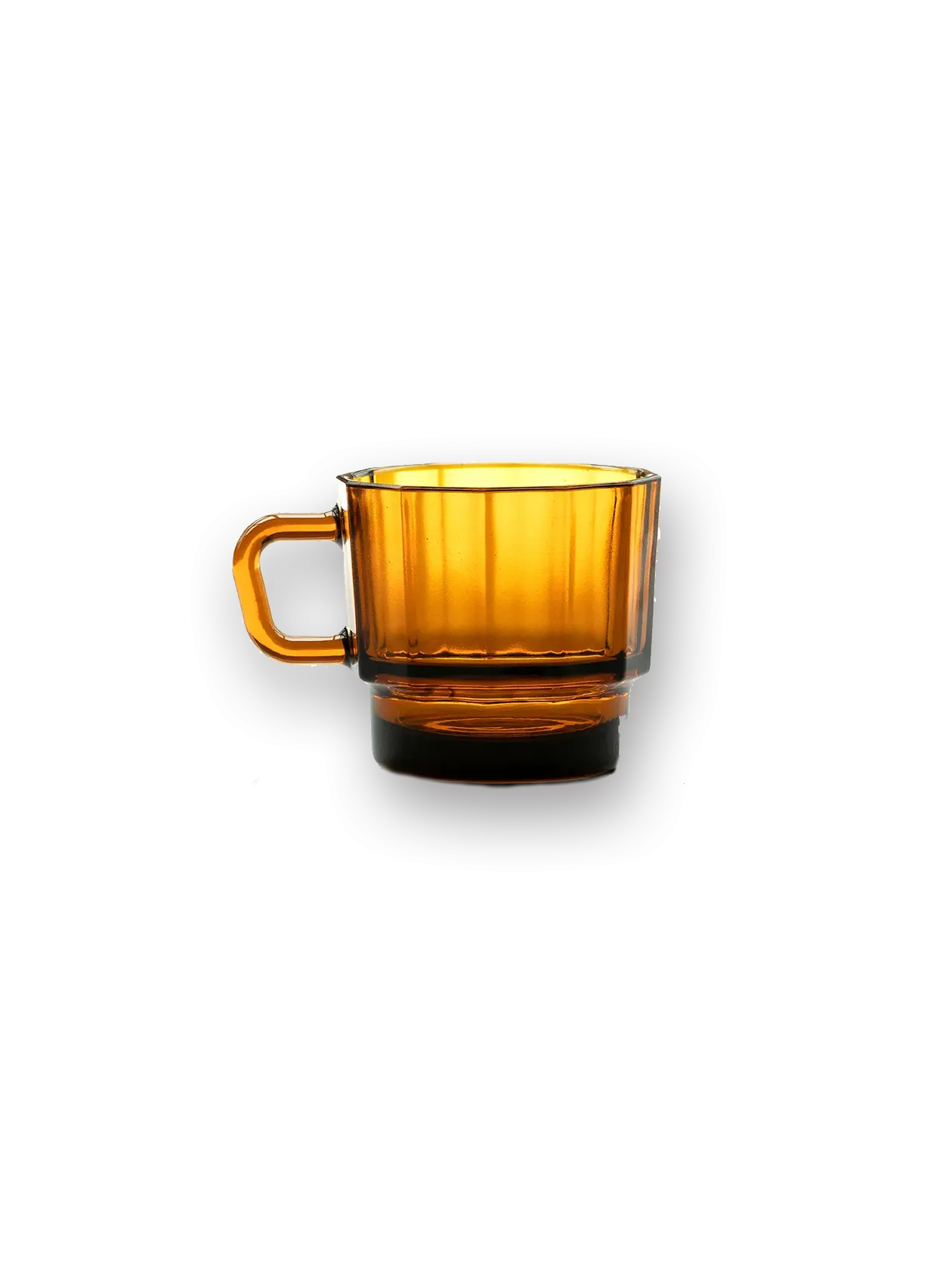 Glass Amber Mug