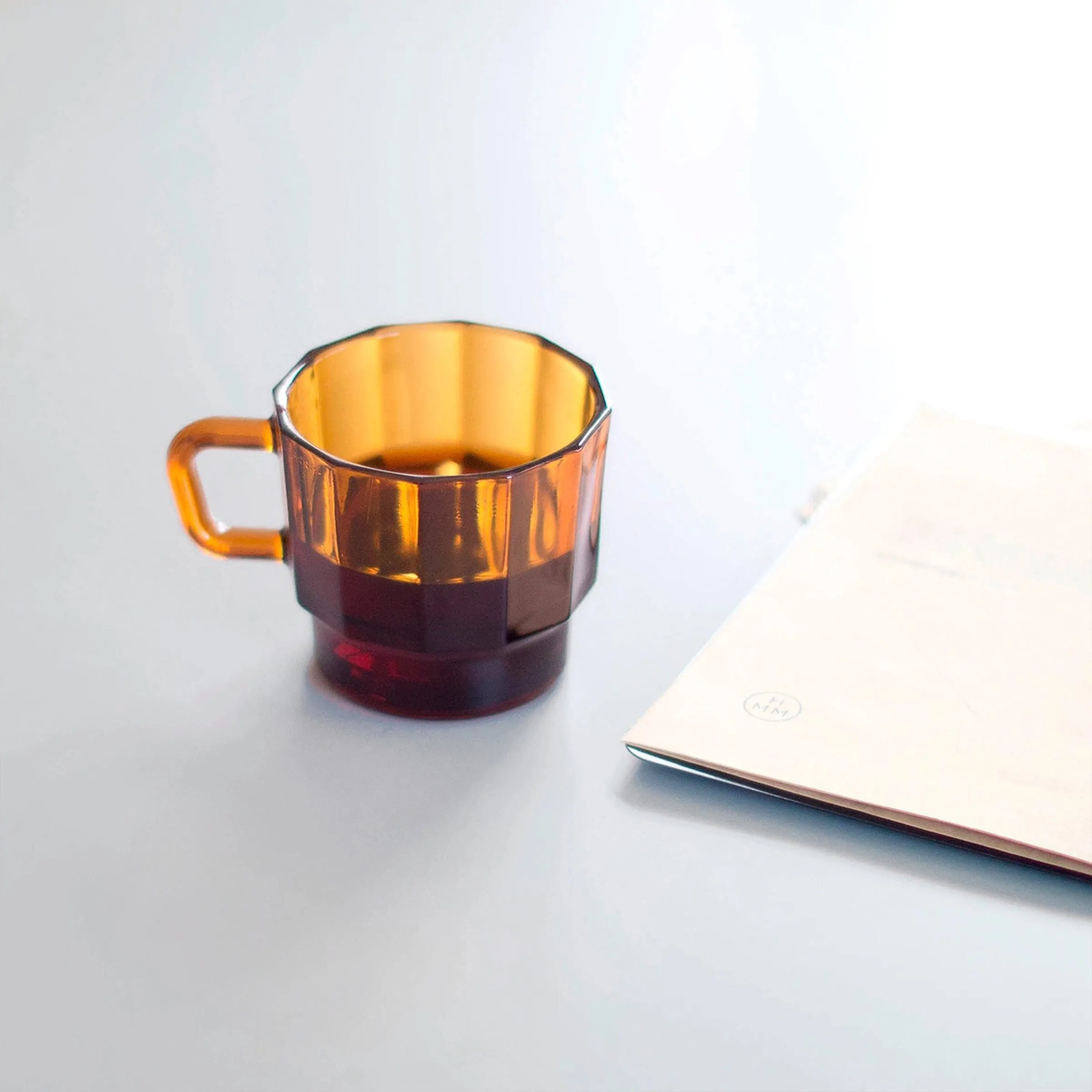 Glass Amber Mug