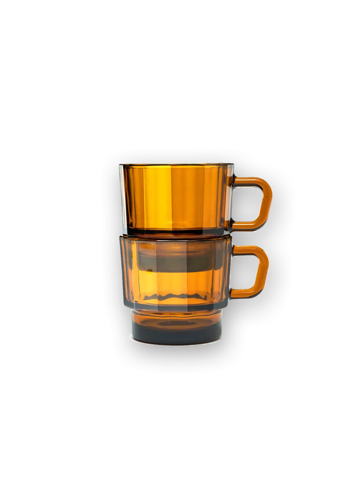 Glass Amber Mug