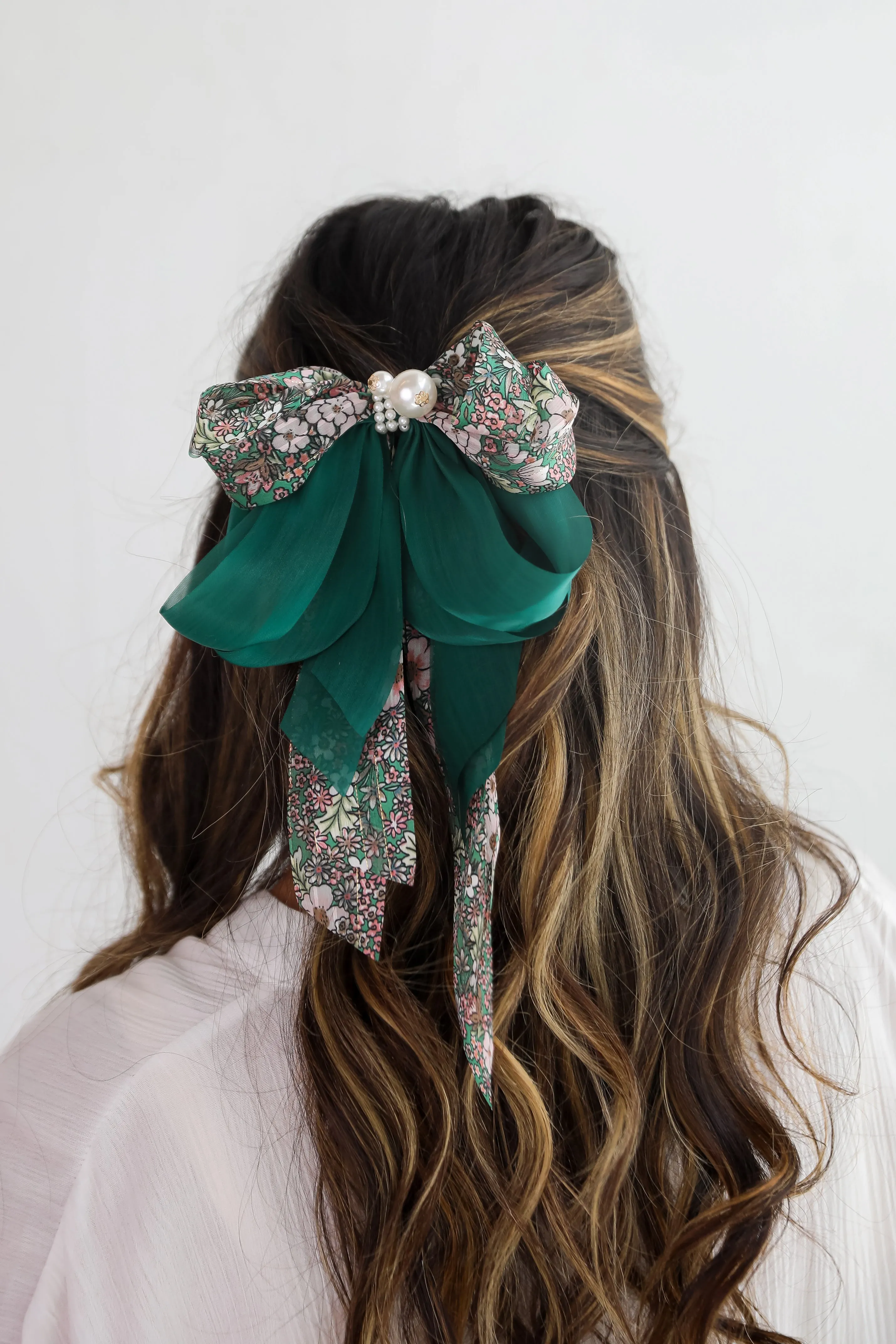 Glowing Personality Floral Bow Hair Clip