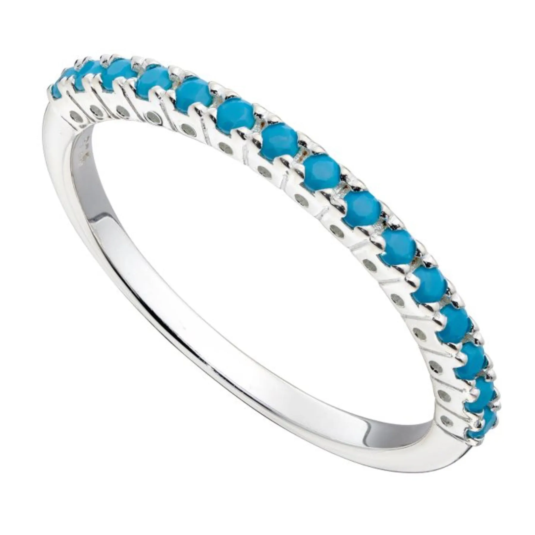 Half Eternity Ring - Sterling Silver