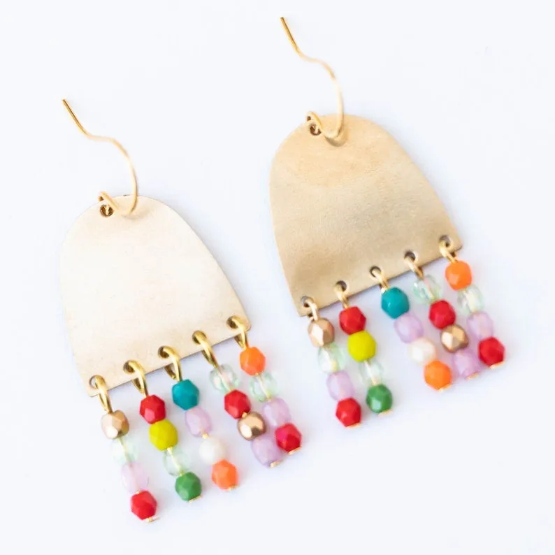 Happy Fringe Earrings -WS