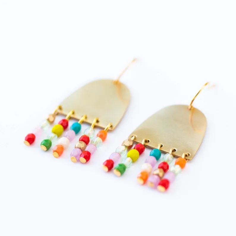 Happy Fringe Earrings -WS