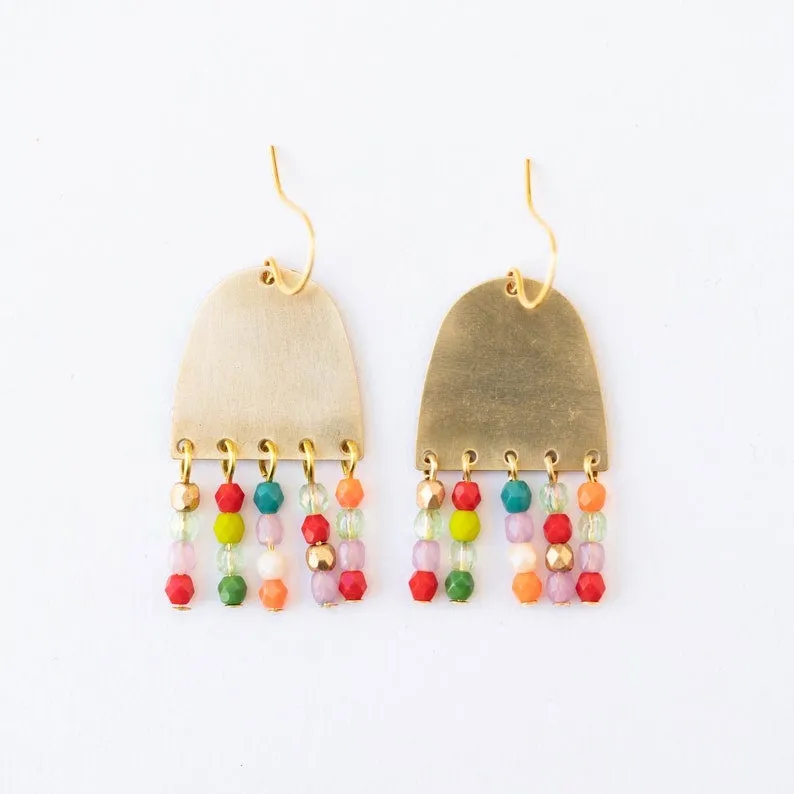 Happy Fringe Earrings -WS